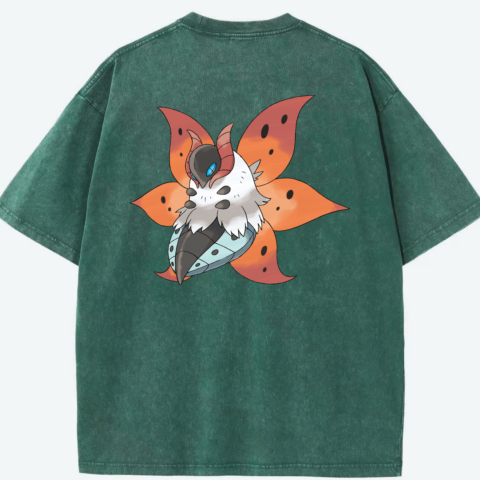 （画像用） ポケットモンスター Pokémon 綿100% ヴィンテージ風 半袖Tシャツ（背面プリント）